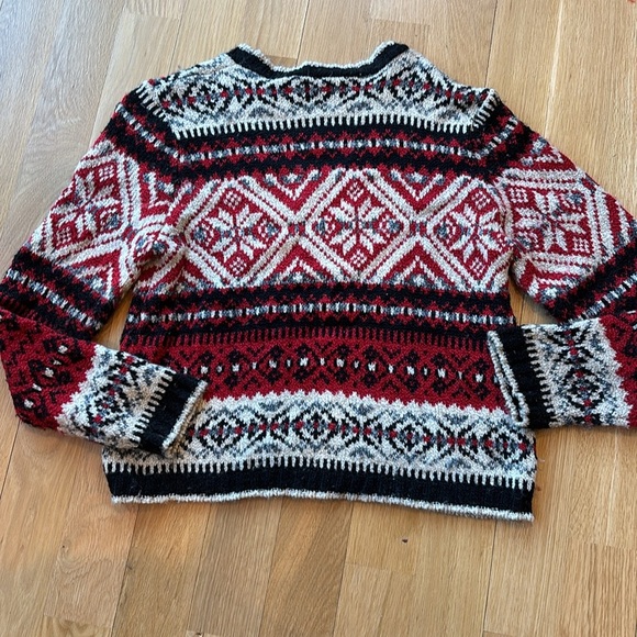 Vtg Basic Editions Sweater Fair Isle Ski Pullover Size Medium - Picture 3 of 4